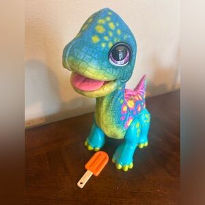 FurReal Snackin' Sam The Bronto Pets, 40+ Sounds - opened not used
